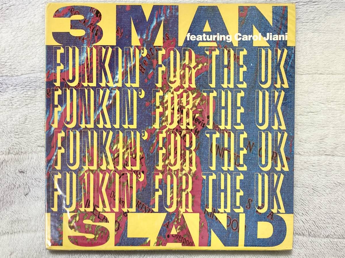 【80's】3 Man Island Featuring Carol Jiani / Funkin' For The UK (1988、12 Inch Single、US盤、大阪ジュビレーション、James Brown)拍卖