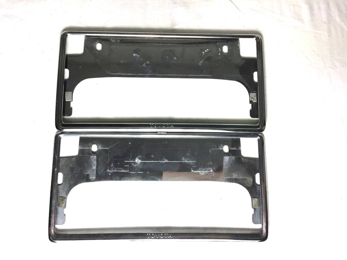 トヨタ ナンバーフレーム 2枚セット 1拍卖