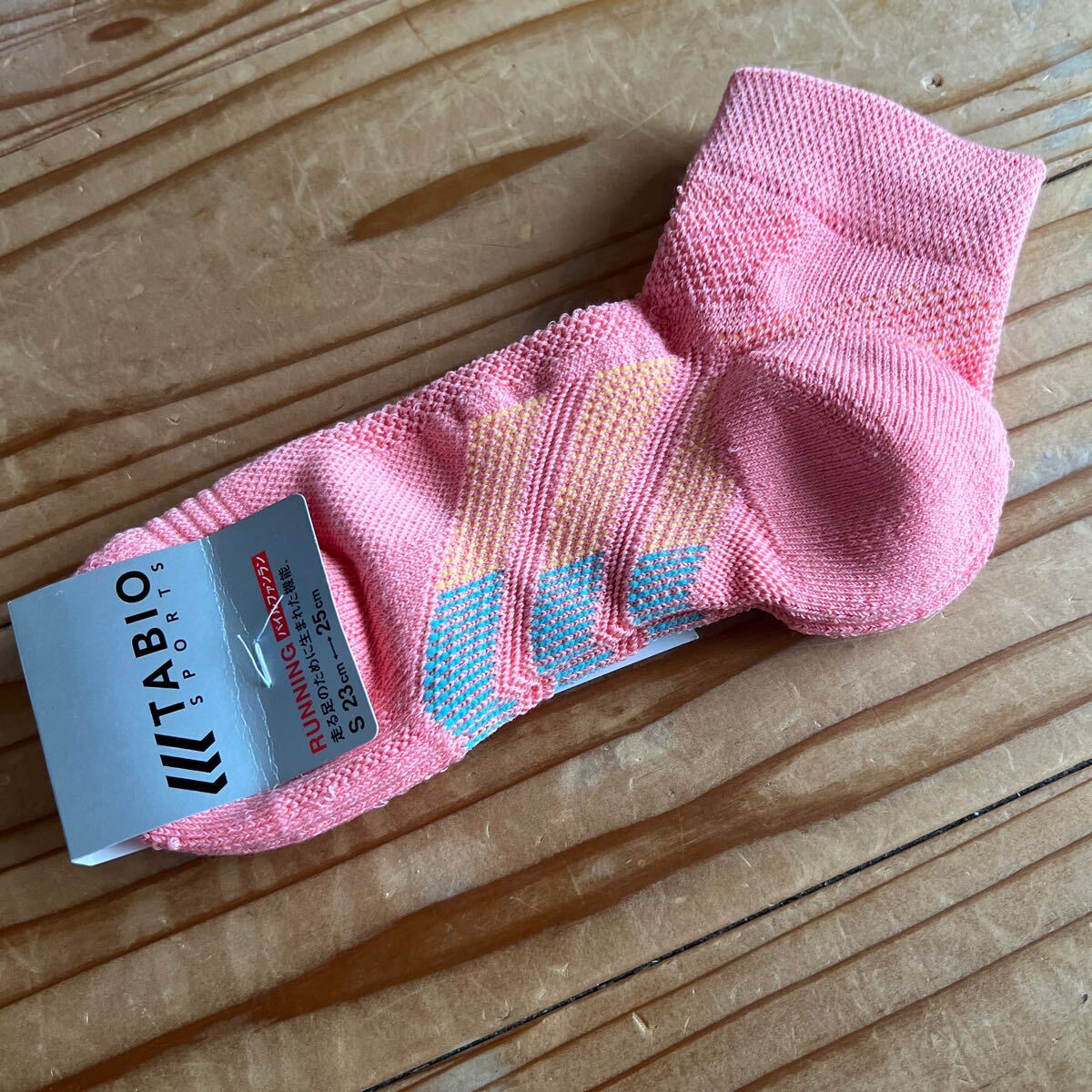 タビオ パイルファンラン ピンク ソックス 靴下屋 サイズS 23-25cm拍卖