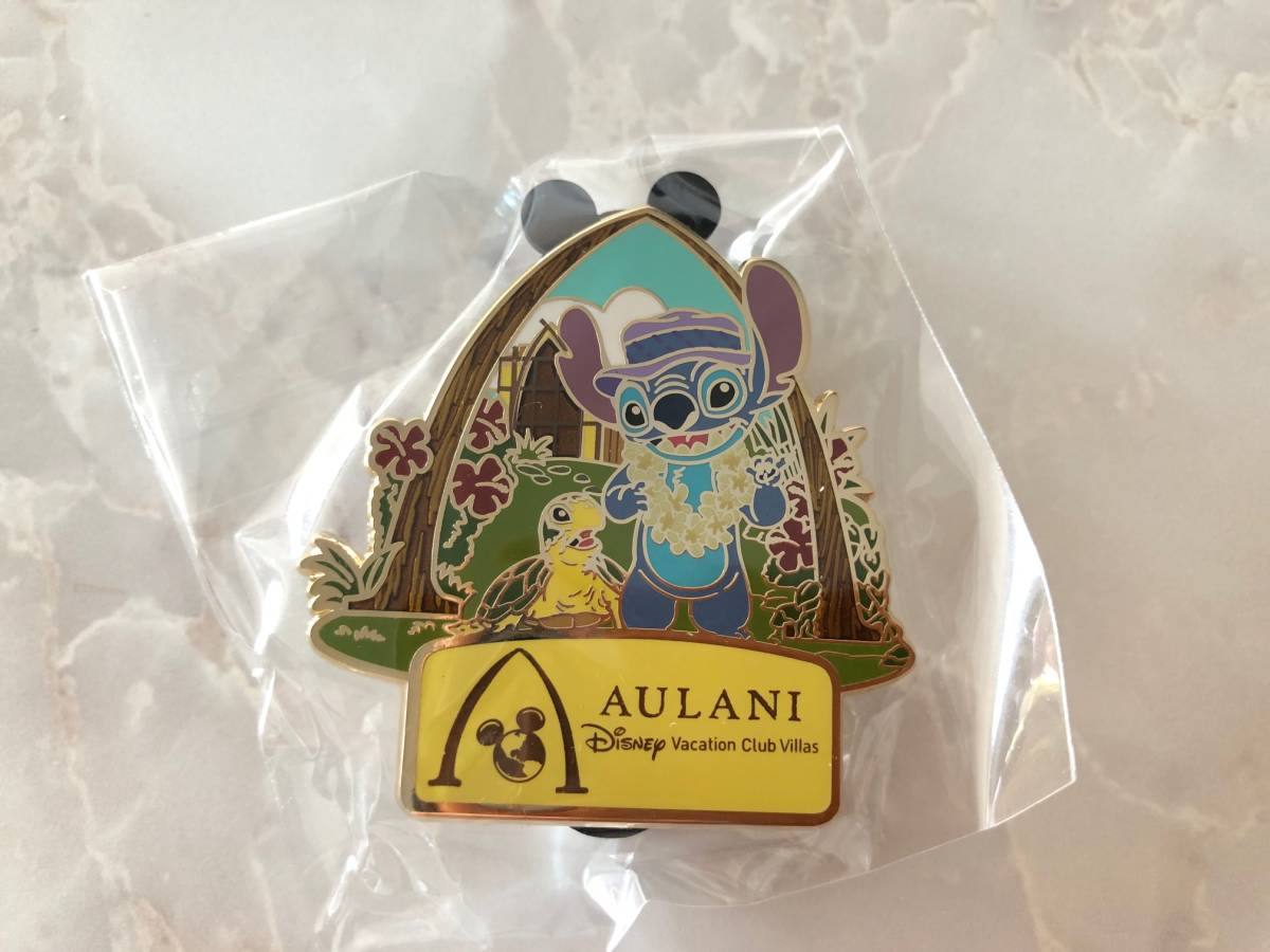 新品 未使用 限定 スティッチ&亀 ピンバッジ ピンズ ディズニー アウラニリゾート AULANI DISNEY クリックポスト で発送 拍卖