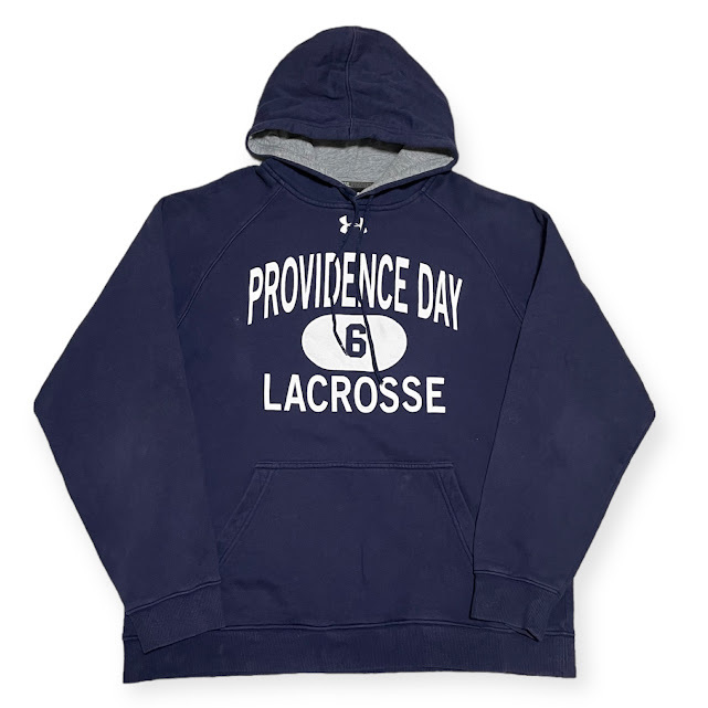 ★UNDER ARMOUR カレッジ プルオーバーパーカー プロビデンスデイスクール ラクロス Mサイズ拍卖