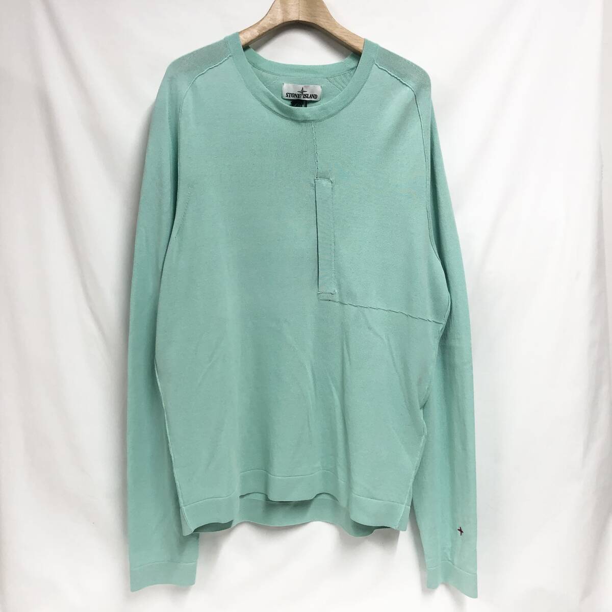○★新品未使用 STONE ISLAND(ストーンアイランド) マリーナ クルーネックニット L ブルー系★○拍卖