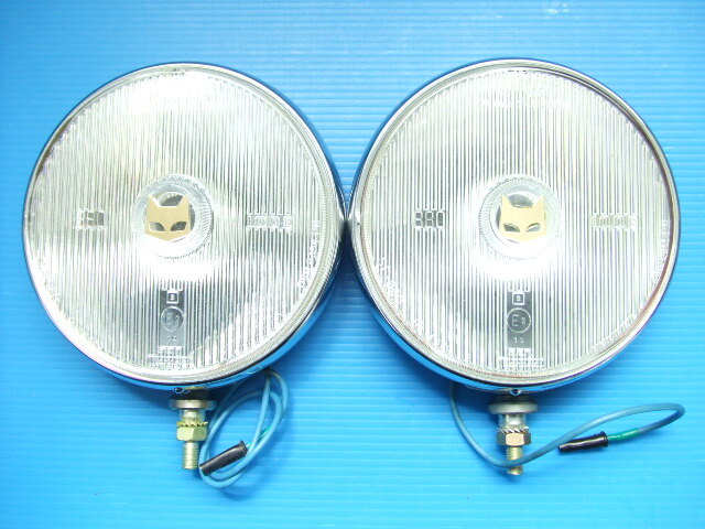 当時物 新品2個 マーシャルランプ 880 フォグランプ H3バルブ クリアレンズ 旧車 レトロ ビンテージ 補助灯 MARCHAL 丸型 丸形 丸目 sub1拍卖