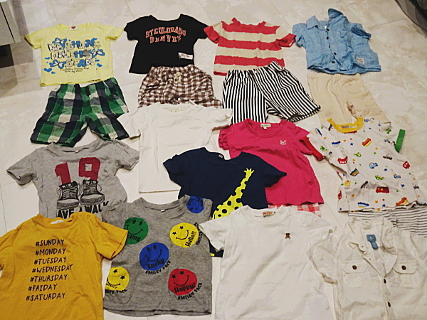 ■子供服 90~100 男の子 19着 ミキハウス トップス ボトムス 半袖 Tシャツ 中古 ファッション キッズ拍卖