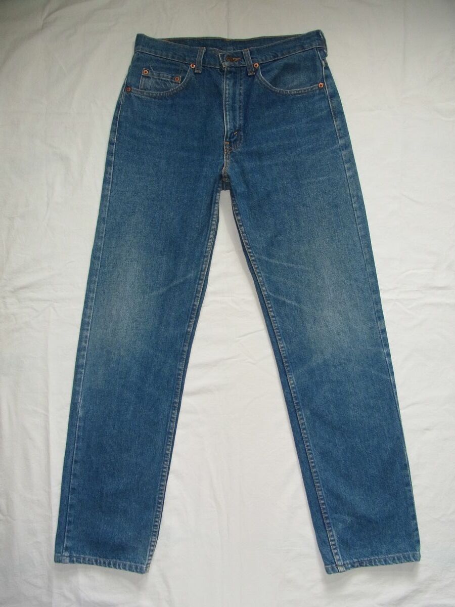 ☆ 90s USA製 Levi's リーバイス 505 デニム パンツ W31×L34 ☆古着 1991年製造 オリジナル ジーンズ 501 517 ビンテージ オールド 80s拍卖