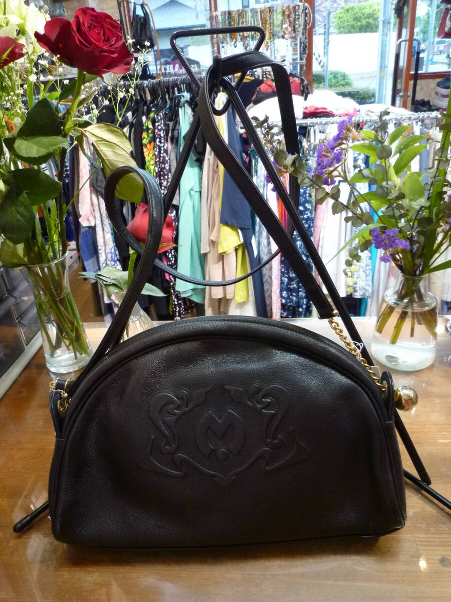 【0425-14】ミラショーン 黒のポシェット拍卖