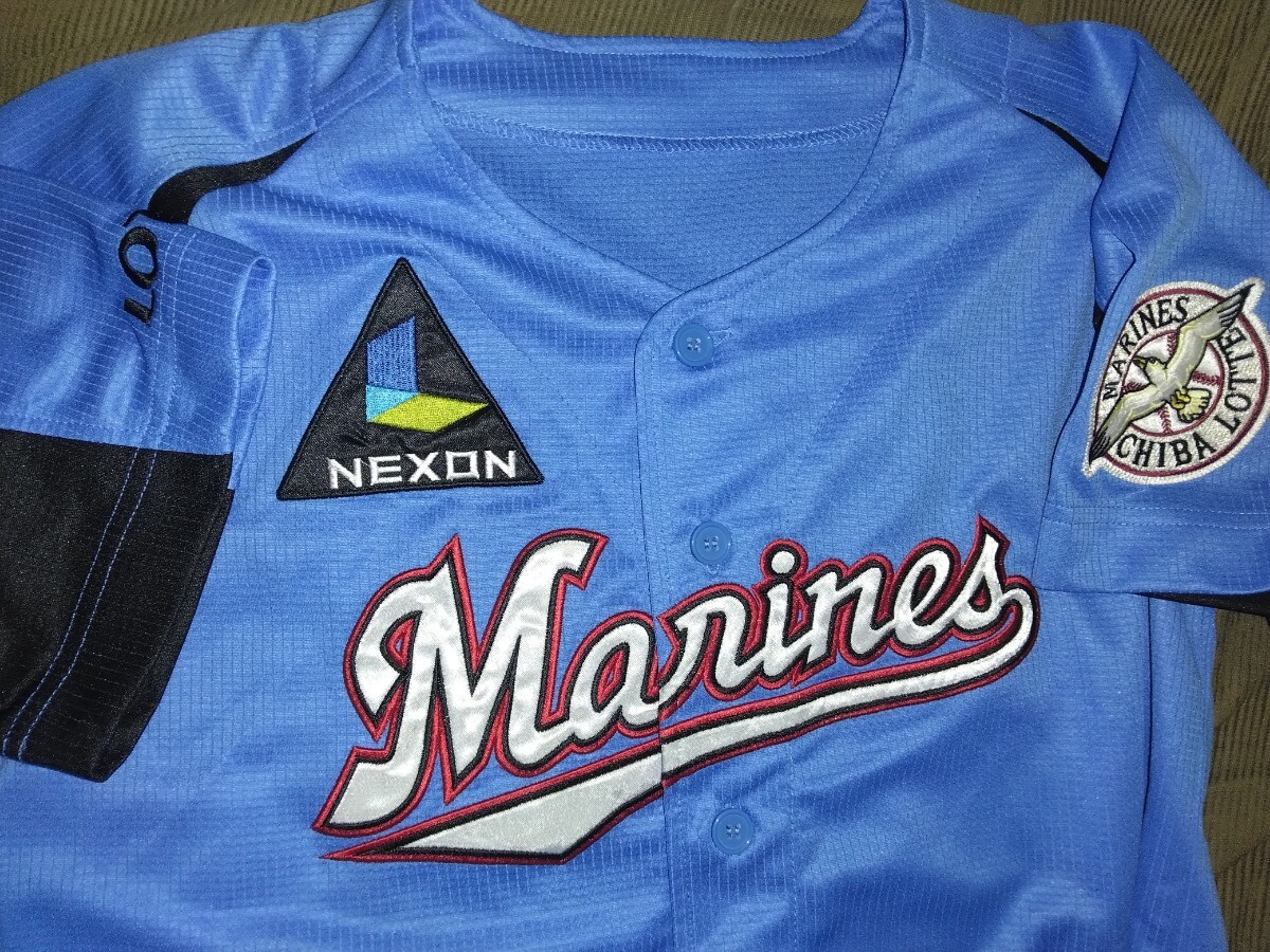 千葉ロッテマリーンズ 市販青色ユニフォーム 150サイズ拍卖