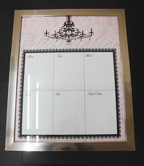 ★ 65906 家族の予定表 1week スケジュールボード W45.7xH56cm ガラスに水性ペン使用 インテリア雑貨 展示品 ★*拍卖