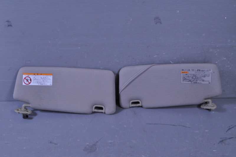 レガシィ(BP5) 純正 破損無 取付OK 動作保証 サンバイザー 左右 セット マップランプ付 右 左 k081303拍卖