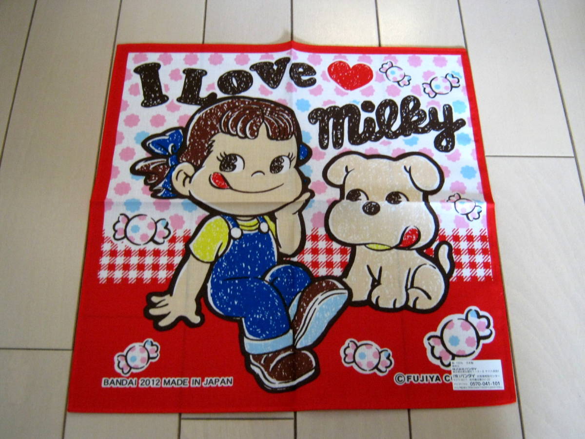 1.【新品】不二家 ペコちゃん*ハンカチ バンダイ拍卖