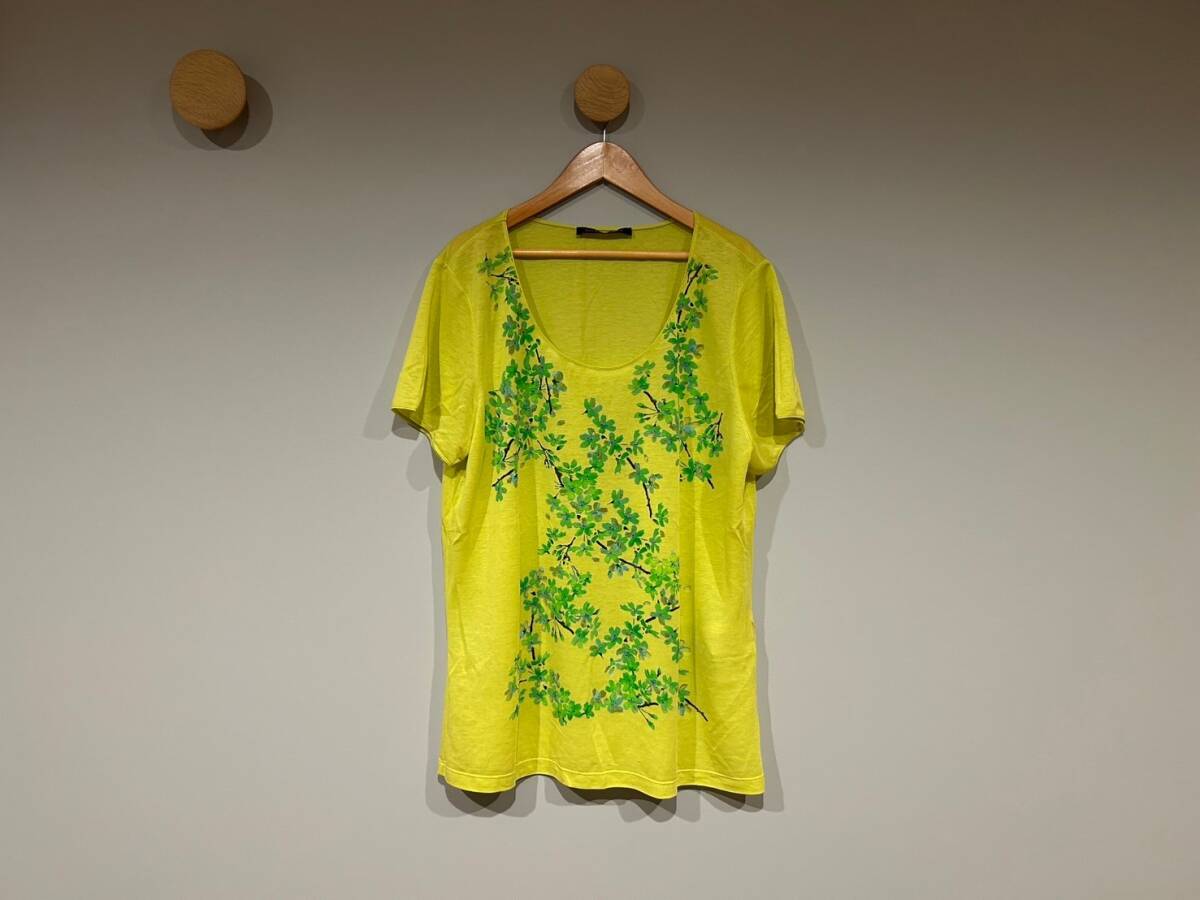 【BALENCIAGA/バレンシアガ】カットソー Tシャツ size40 テンセル コットン ポリエステル ポルトガル製 半袖拍卖