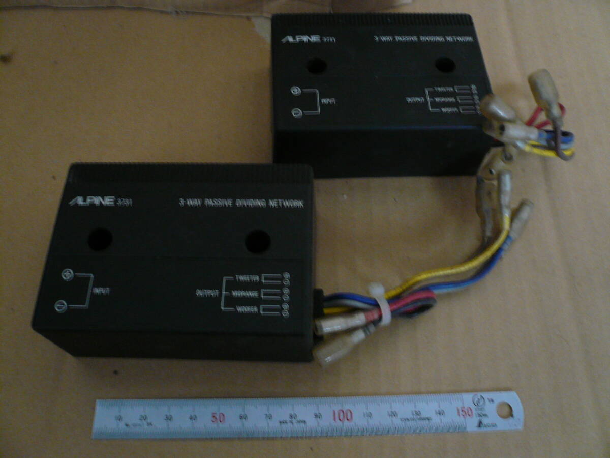 ALPINE アルパイン 3731 3ーWAY PASSIVE DIVIDING NETWORK 左 右 2個 セット 当時物希少素人長期保管品拍卖