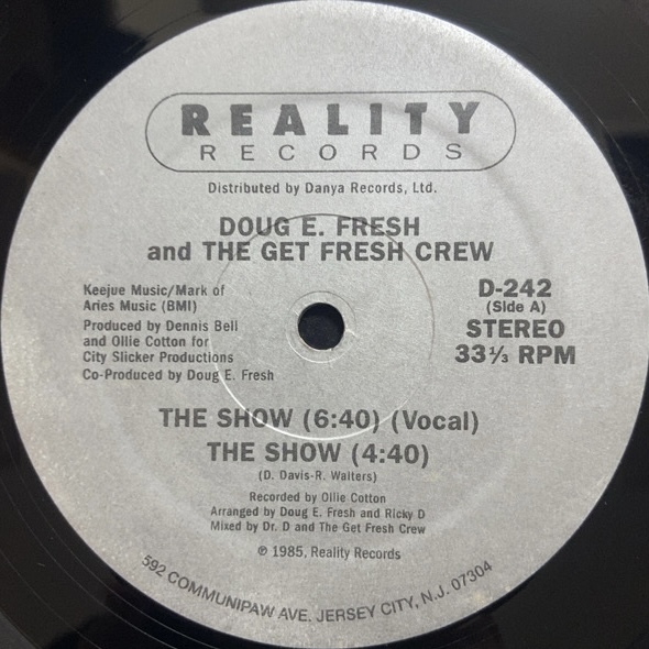 DOUG E. FRESH AND THE GET FRESH CREW / DOUG E. FRESH & M. C. RICKY D THE SHOW / LA-DI-DA-DI 12インチ シングル拍卖