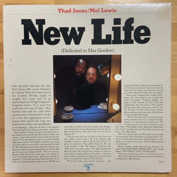 THAD JONES / MEL LEWIS NEW LIFE (DEDICATED TO MAX GORDON) LP拍卖