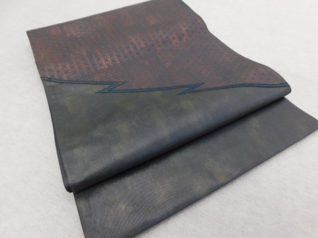 〔楽布特選〕P28986 本引箔 シックな 袋帯 bc拍卖