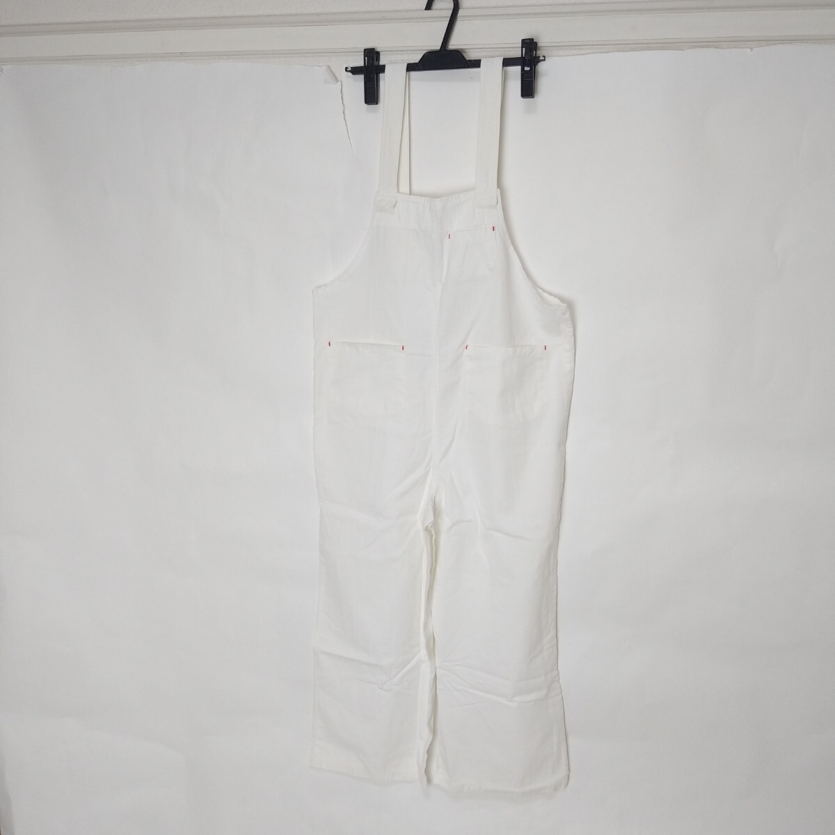 レディース オーバーオール フリーサイズ IMVELY ホワイト拍卖