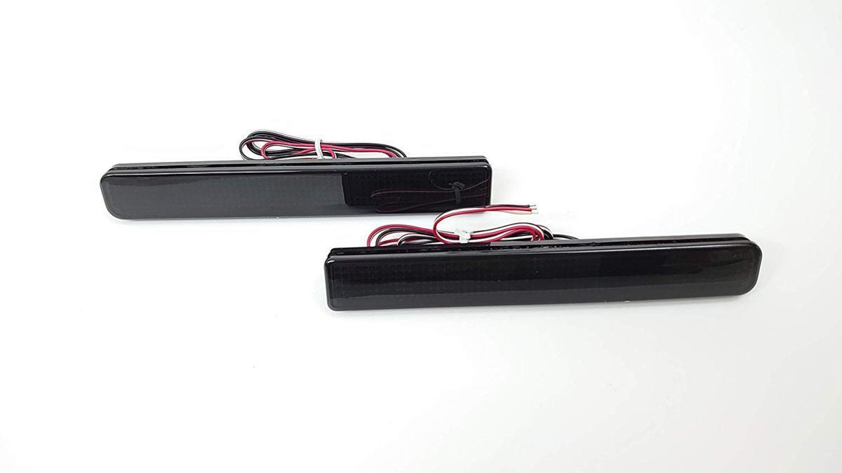 スモークレンズ スズキ 48連 LED リフレクター リアバンパー ライト ランプ スペーシアカスタム MK32S MK42S MK53S拍卖