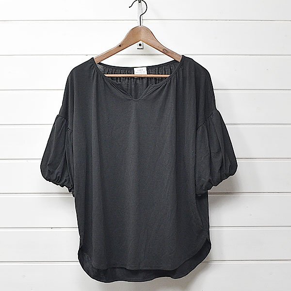 未使用 コーエン ギャザースリーブ カットソー M ブラック coen|24b2911拍卖