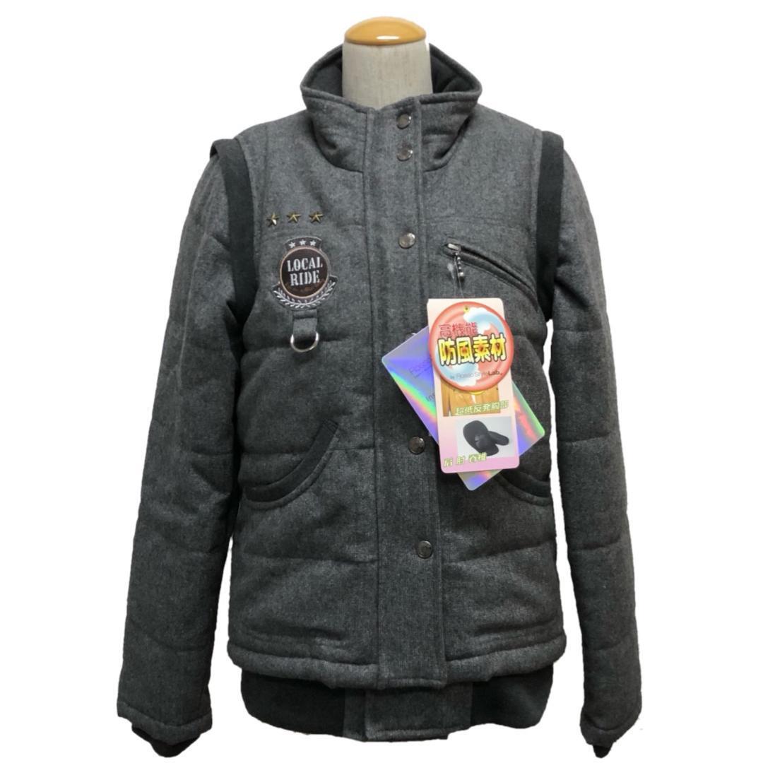 【45%引】(4372)ロッソ ROJ-924 グレー(S)ツイード2wayジャケット拍卖