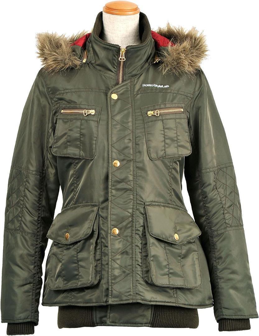 【52%引】(7463)ロッソ ROJ-944 カーキ(S)ナイロンミリタリージャケット拍卖