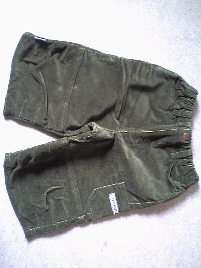 『ハシュハシュ ハーフパンツ コーデュロイ モスグリーン 100 USED』拍卖