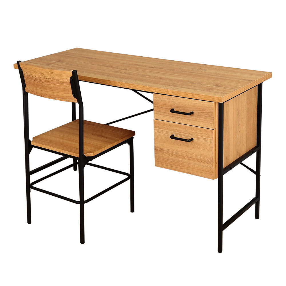 ヴィンテージ風引き出し付きデスク&チェアセット【Dove-ダブ-】 DWV-120S-SBO シャビーオーク拍卖