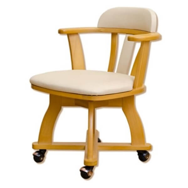 DENVER キャスター付きダイニングチェア ナチュラル HTT-01-NA拍卖