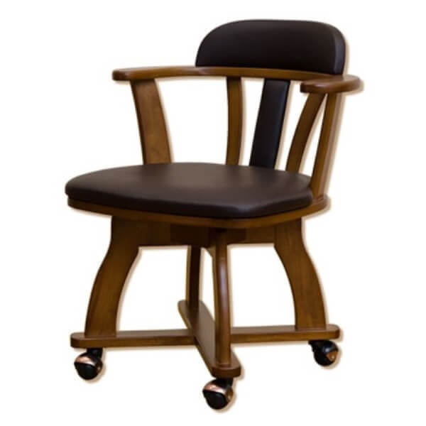 DENVER キャスター付きダイニングチェア ブラウン HTT-01-BR拍卖