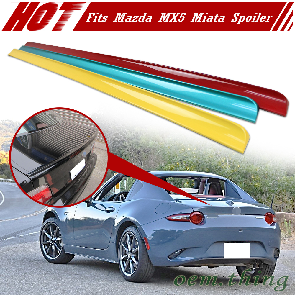 塗装込み 2015-2024 マツダ MX-5 MX5 ロードスター ND系 RF リアトランクリッドスポイラー トランクスポイラー PVCの材質 各純正色対応拍卖