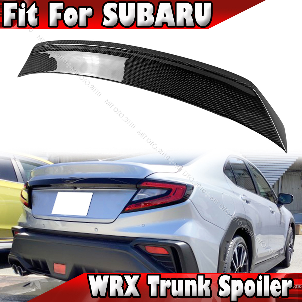 2022-2024 スバル WRX STI VB系 S4 本物のカーボン D2 TYPE リアトランクスポイラー エアロ ウイング スポイラー拍卖