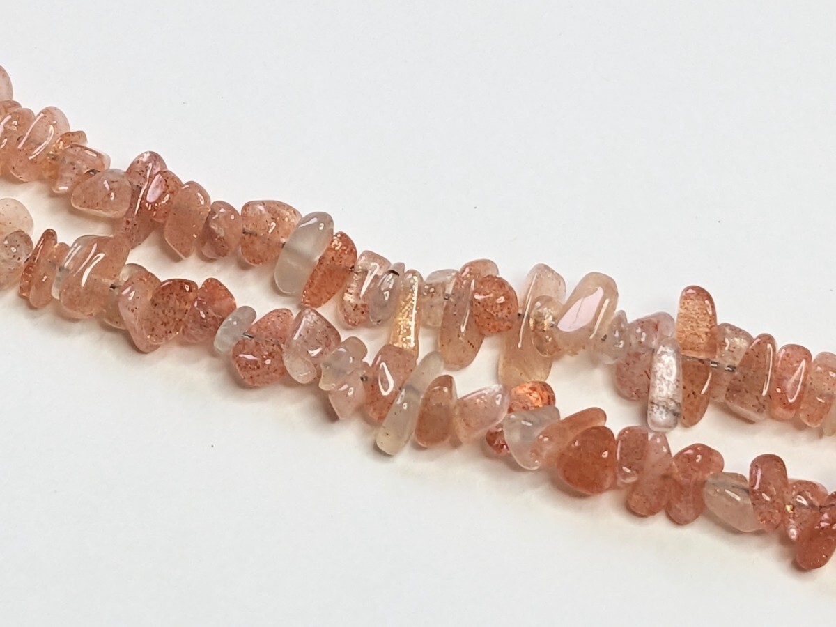 【限界市場】天然サンストーン☆90cm☆ネックレス☆普通郵便送料無料☆ 拍卖