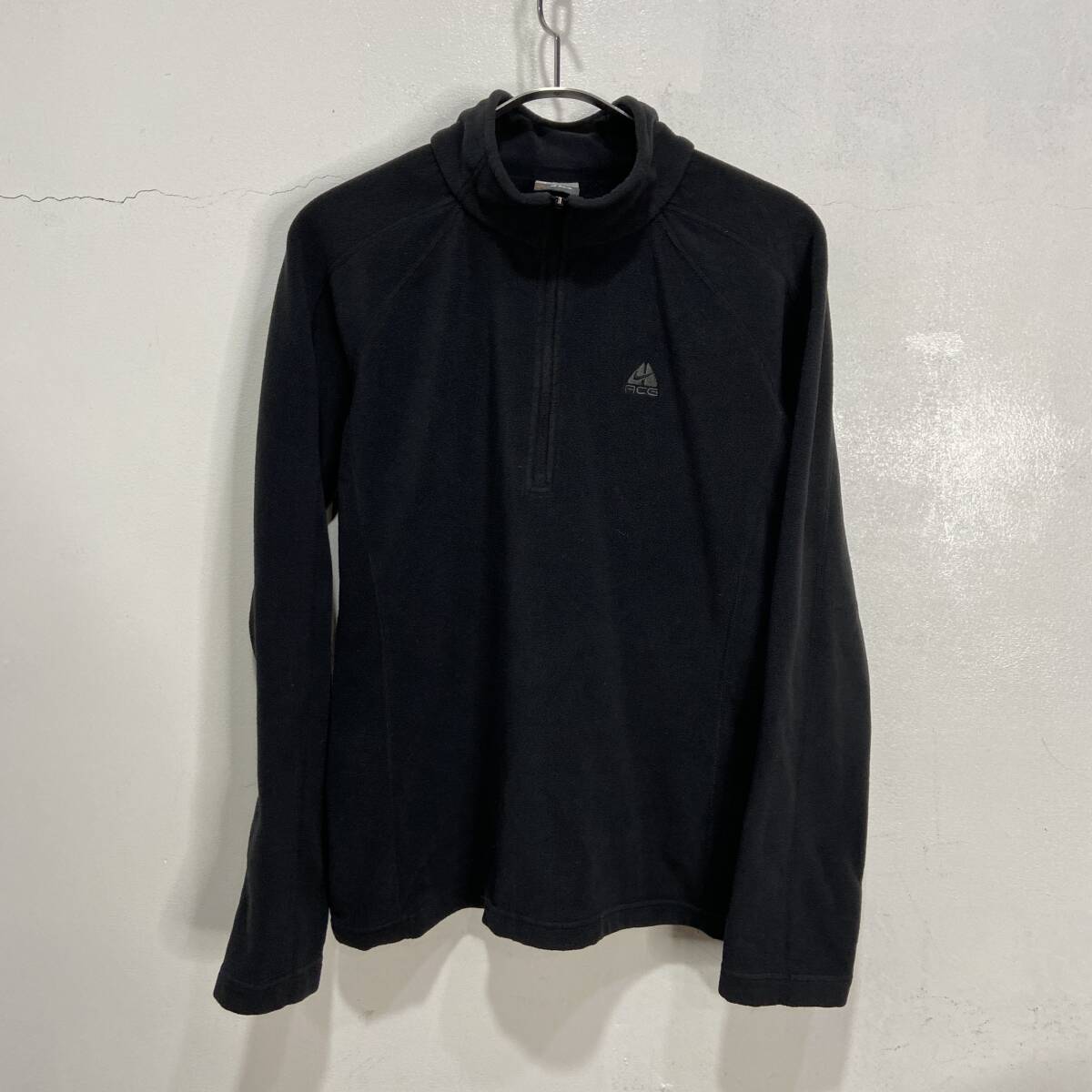 送料無料☆NIKE☆ACG☆エーシージー☆ハーフジップフリース☆M☆黒☆D24M拍卖