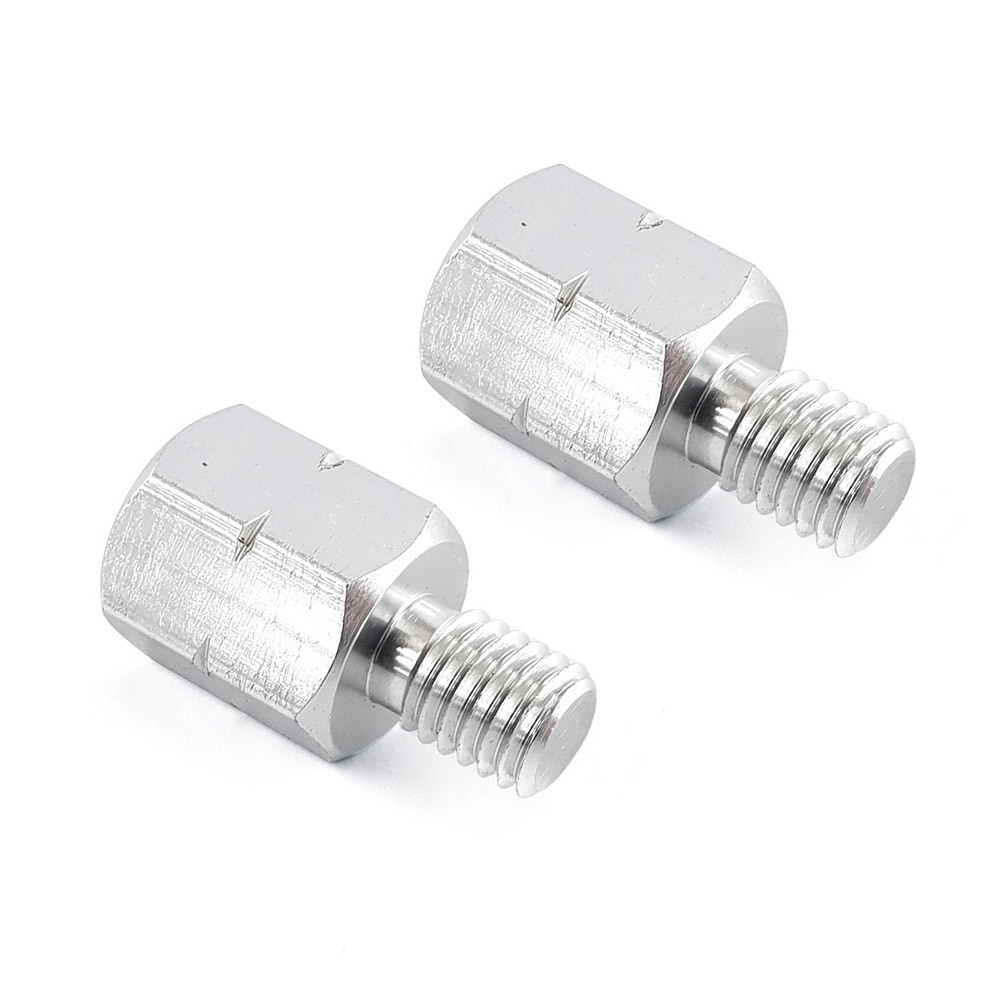 ミラー変換アダプター ミラー8mm→車体8mm 逆ネジタイプ 2個拍卖