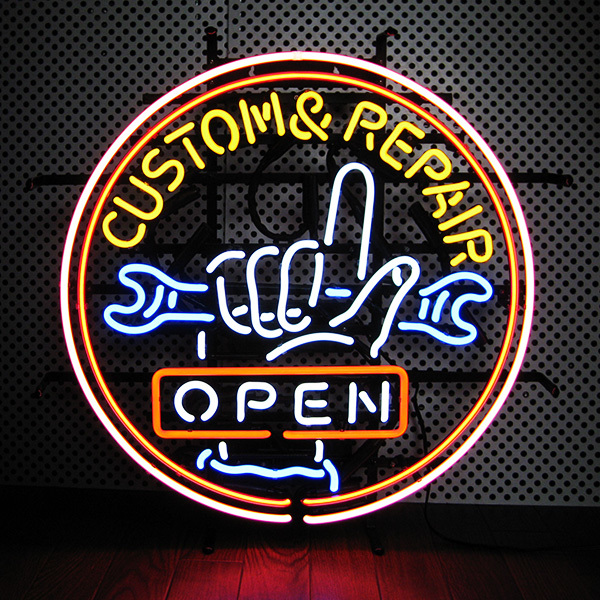 ネオンサインNEON SIGN 【CUSTOM & REPAIR 】  /看板 ネオン ネオン管 BAR バー 店舗/アメリカン雑貨 世田谷ベース ガレージ拍卖