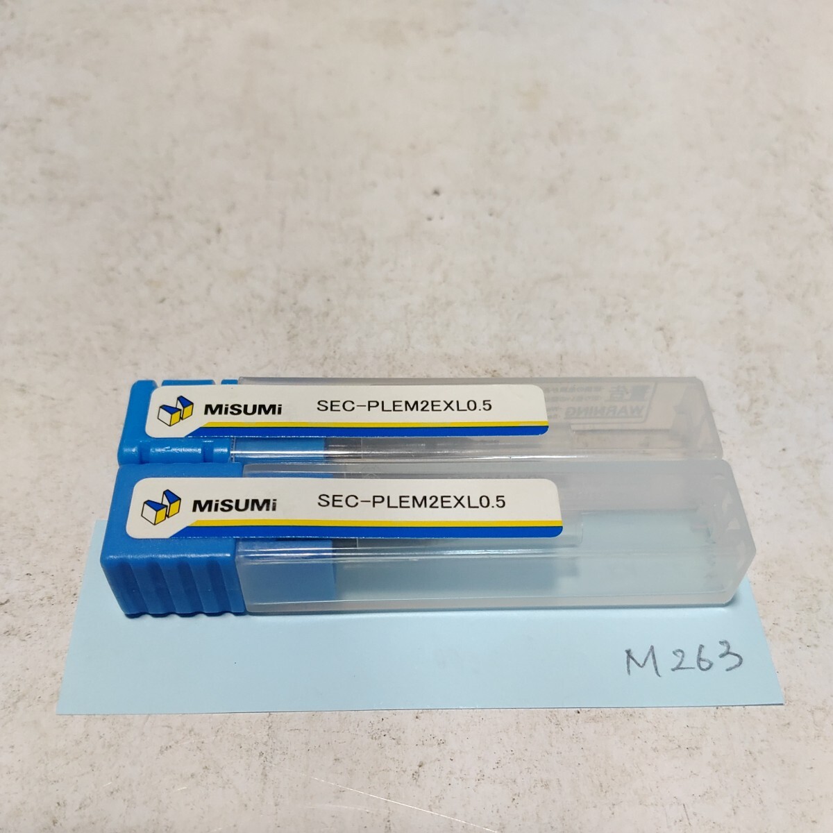 M263 未使用 ミスミ MISUMI 超硬エンドミル 2枚刃 0.5 樹脂加工用 ソリッド SEC-PLEM2EXL0.5 Φ0.5 2本セット 旋盤 フライス盤拍卖