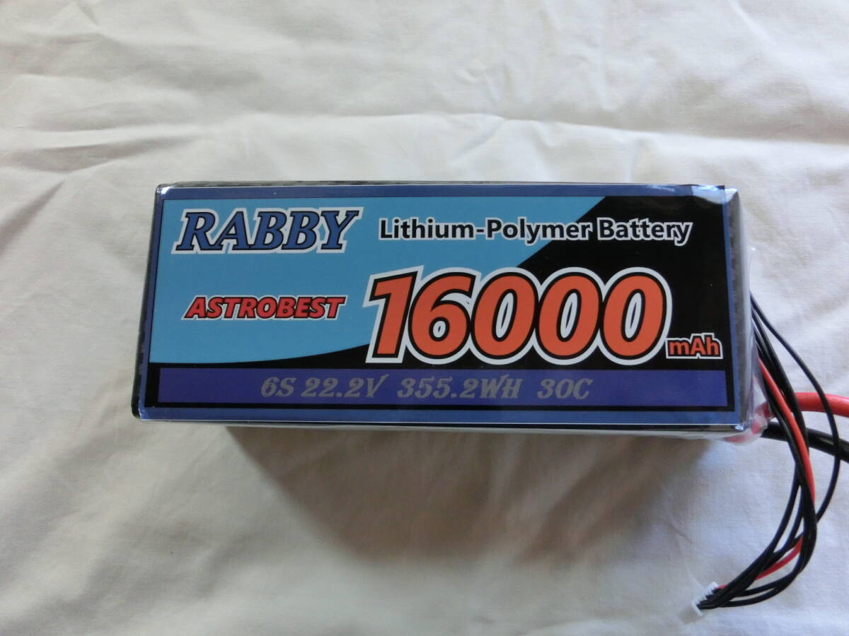 ☆散布ドローン用 バッテリー☆RABBY 6S16000mAh 大型リポバッテリー スペアバッテリー、長時間飛行に!拍卖