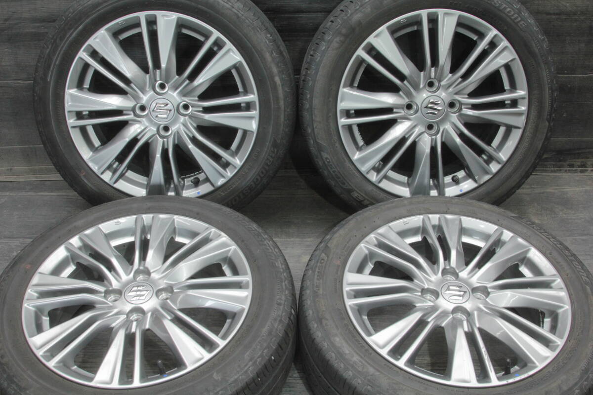 T4条件付送料無料 スイフト純正ホイール ブリヂストン 夏タイヤ 185/55R16×6J +45 4H PCD100 スズキ純正アルミ 4本セット バレーノにも拍卖