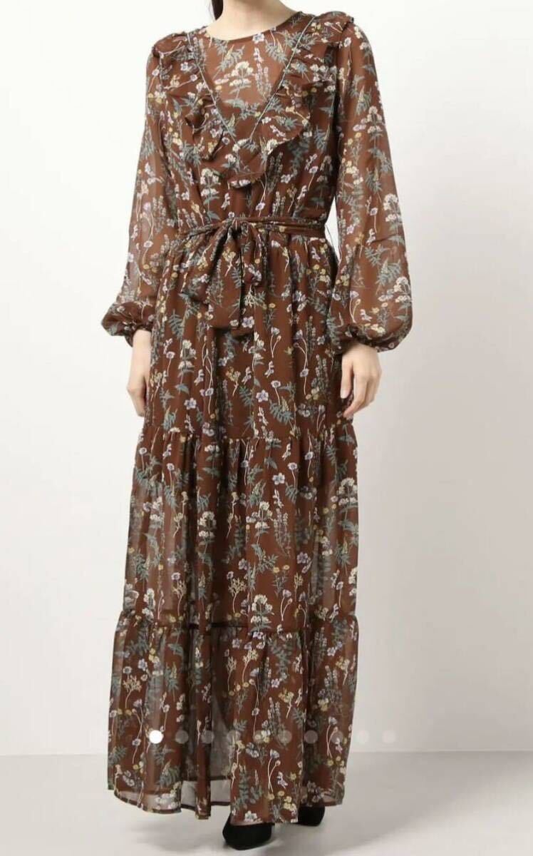 新品未使用Grace&Mila花柄 ロングワンピースS〜Mサイズ拍卖