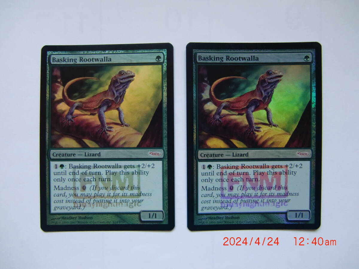 バイン MTG 日を浴びるルートワラ/Basking Rootwalla 英語4枚 foil プロモ拍卖