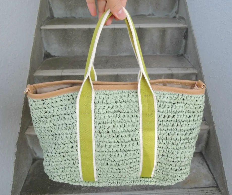 新品☆通常11500円 カゴバッグ A4 ハンドバッグ☆変形拍卖