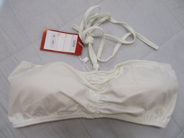 ☆彡★Miss Bride★☆チューブトップブラ ノンワイヤー オフホワイト 30430拍卖