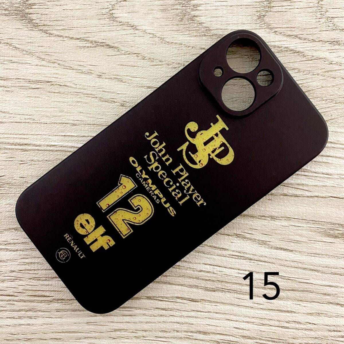 JPS ロータス #12 レイン iPhone 15 ケース F1 Lotus ルノー アイルトン・セナ 雨 水滴 スマホ拍卖
