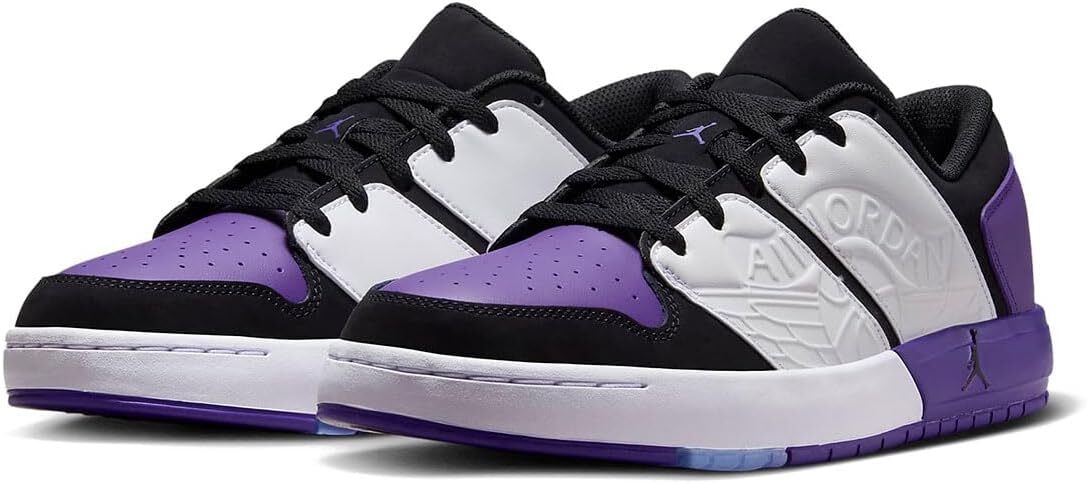 送料無料 27cm●ナイキ NIKE ナイキ ジョーダン ニュー レトロ 1 ロー NIKE JORDAN NU RETRO 1 LOW 白 紫 黒 DV5141-105 スニーカー AJ拍卖