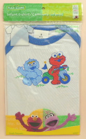 ◆新品◆長期保管品◆即決価格◆セサミストリート◆ベビーTシャツ◆SMALL◆ブルー◆肌着◆赤ちゃん◆Infant◆体重4-5.4kg迄◆拍卖