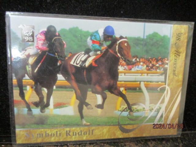 ◎競馬カード シンボリルドルフ 1998 バンダイ サラブレッドカード 上半期 赤色版 M13  即決!!拍卖