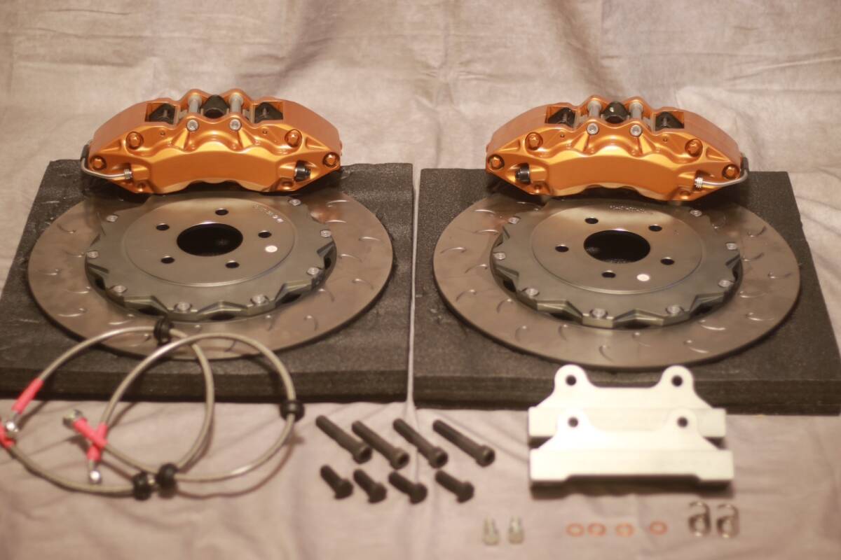 【新品】 GOLF ゴルフ5 6 7 355mm 2Pローター ブレーキキット 対向6pot キャリパー BRSS TP-3【 シロッコ audi TT A3 s3 s4 】拍卖