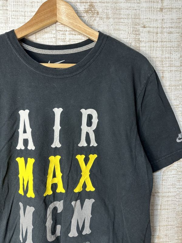 ☆US古着 NIKE ナイキ Tシャツ プリント スポーツ デザイン ブラック黒【M】コットン ◆4472◆拍卖