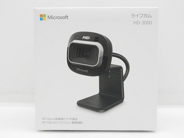 【WEB会議に最適】20台セット マイクロソフト LifeCam HD-3000 T3H-00019 ノイズキャンセリングマイク付き HD720P拍卖