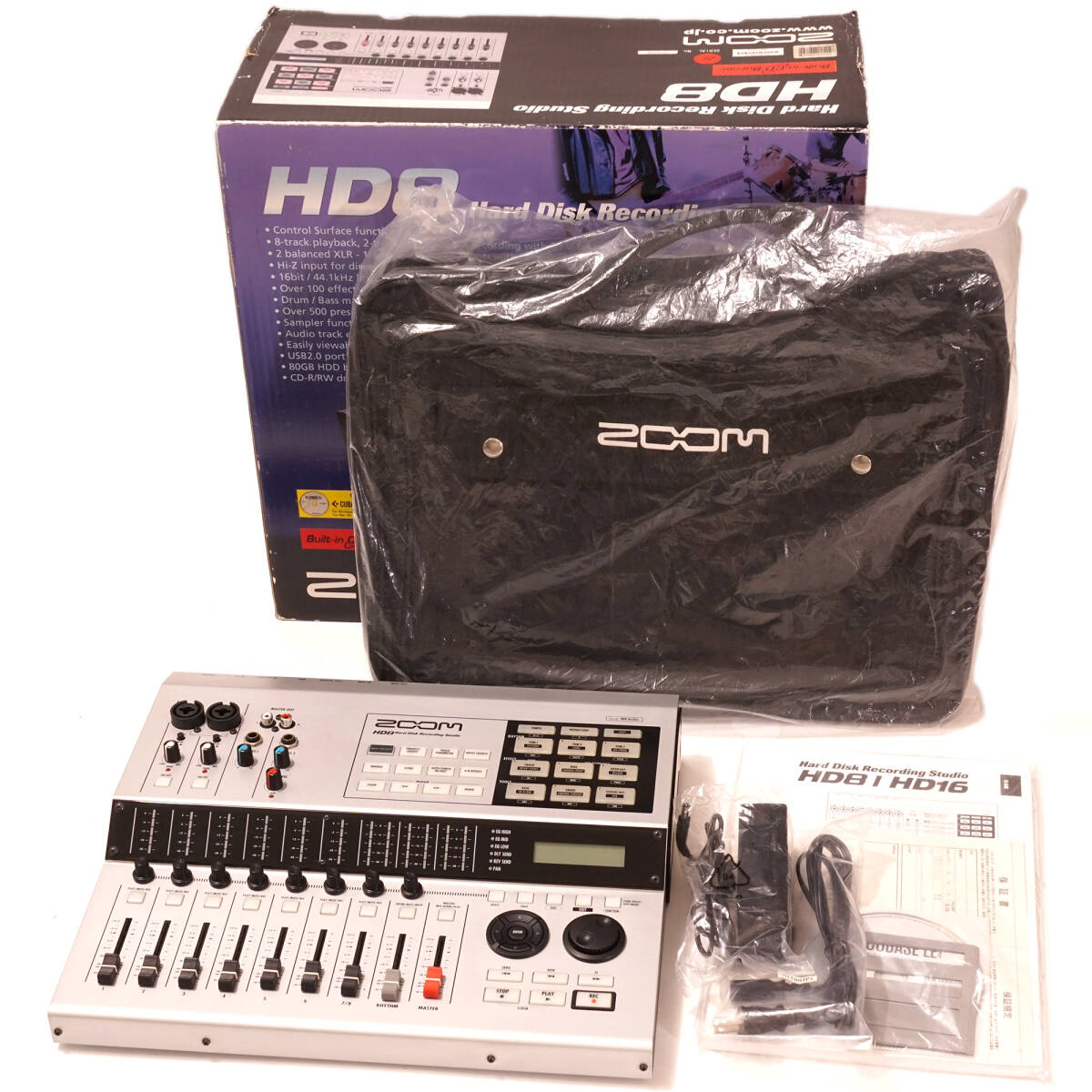 ZOOM HD8 CD Hard Disk Recording Studio ズーム HDD ハードディスク レコーディング スタジオ PC連携 MTR マルチトラック レコーダー拍卖