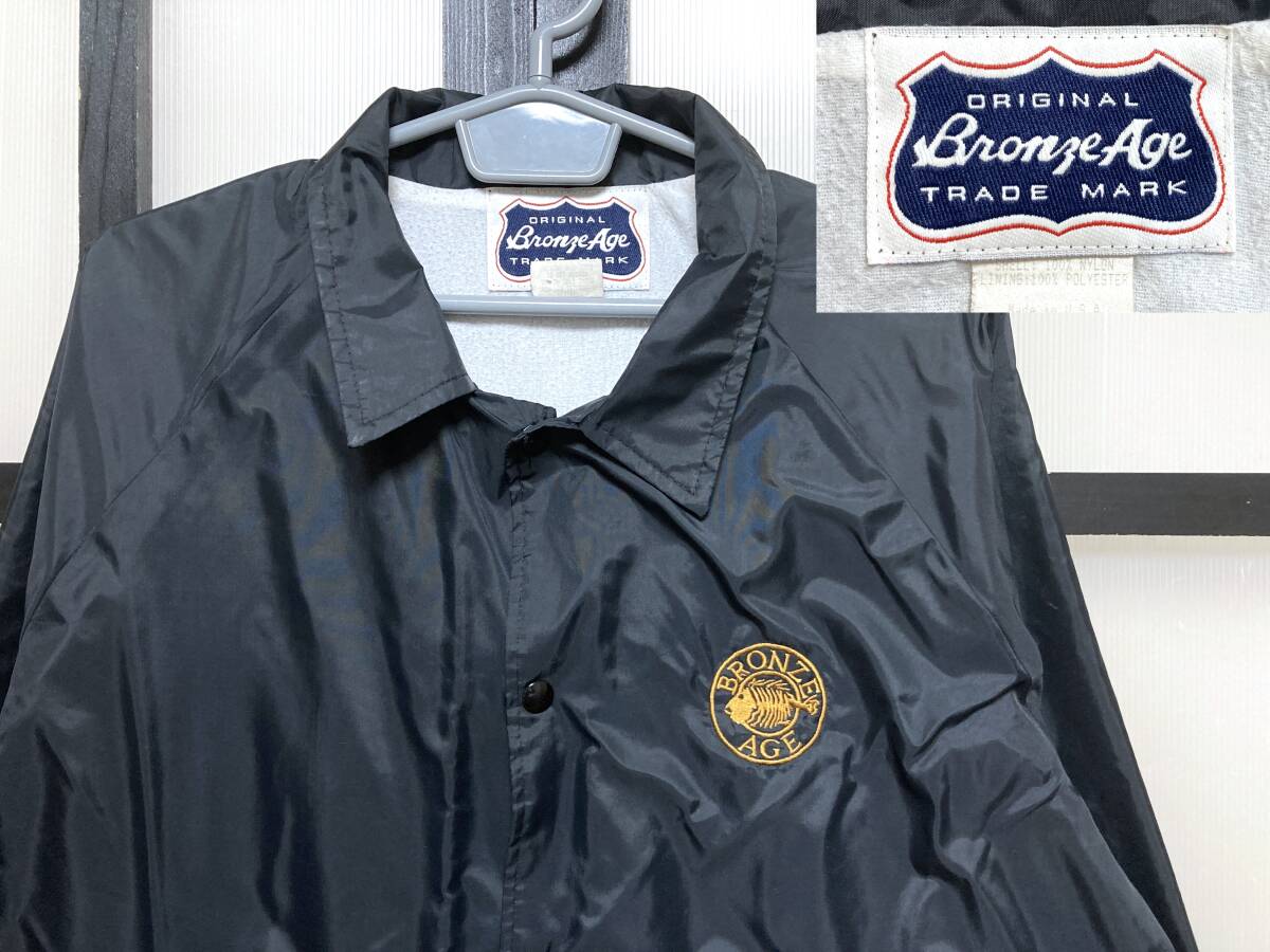 90s ブロンズエイジ ナイロン コーチジャケット USA製 / 90年代 BRONZE AGE Coach Jacket スケート Old Vintage ビンテージ アメリカ製拍卖
